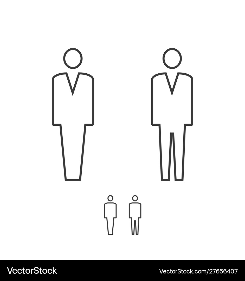 Man and woman restroom Royalty Free Vector Image