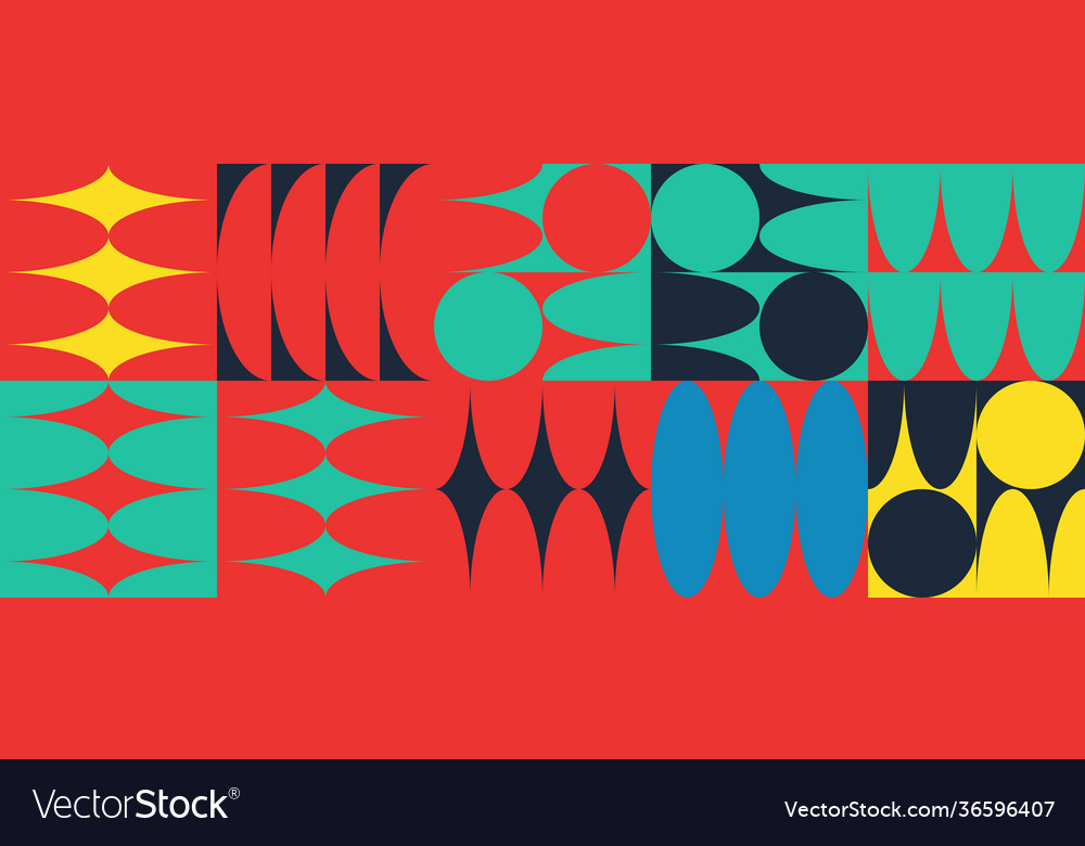 Minimal geometric pattern design vector image Minimal geometric pattern design