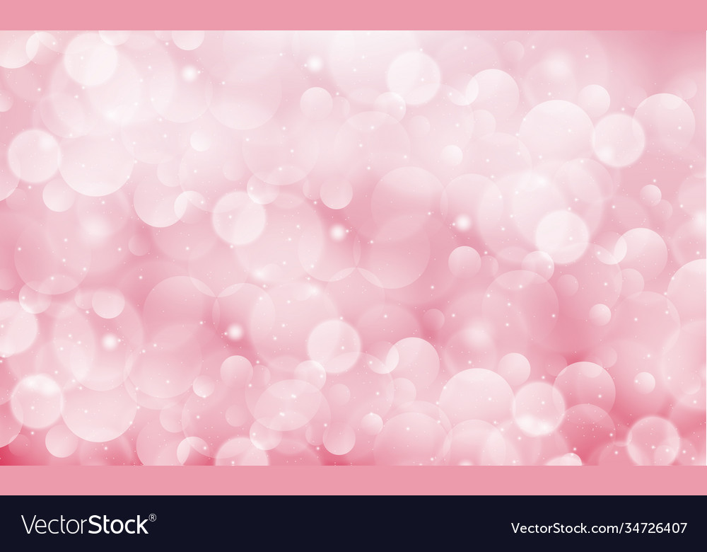 Multicolored blurry bokeh on a red background