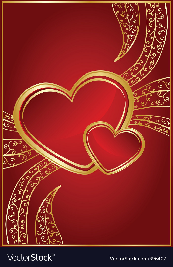 Red background for valentine day Royalty Free Vector Image
