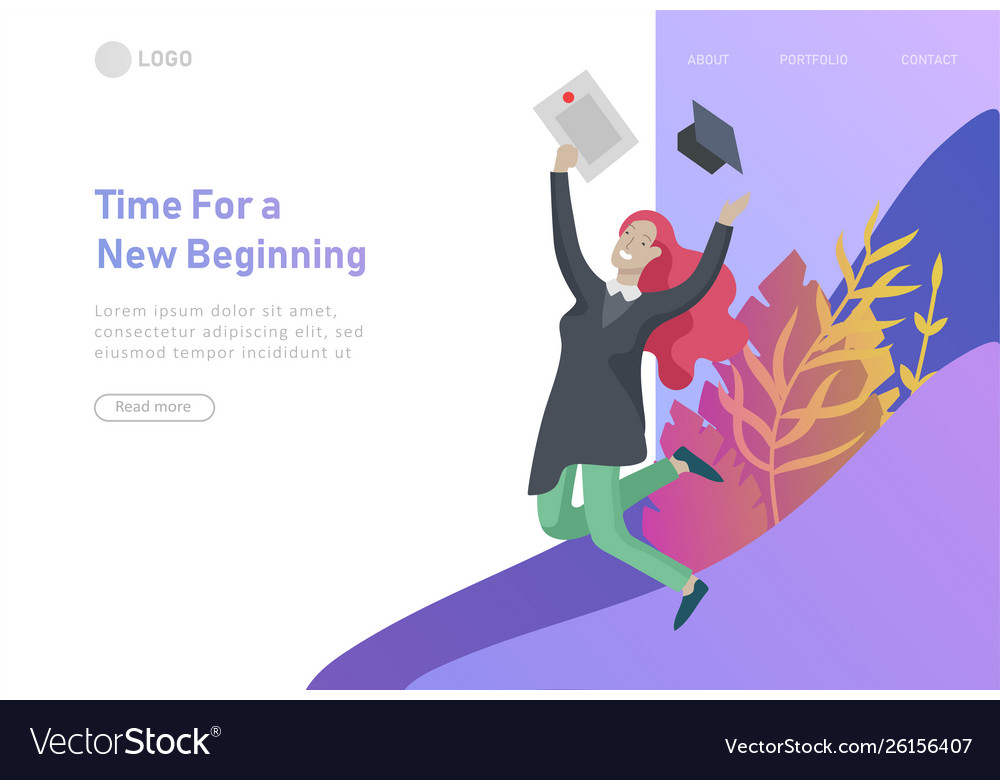 Set web page design templates with relaxed Vector Image Set web page design templates with relaxed