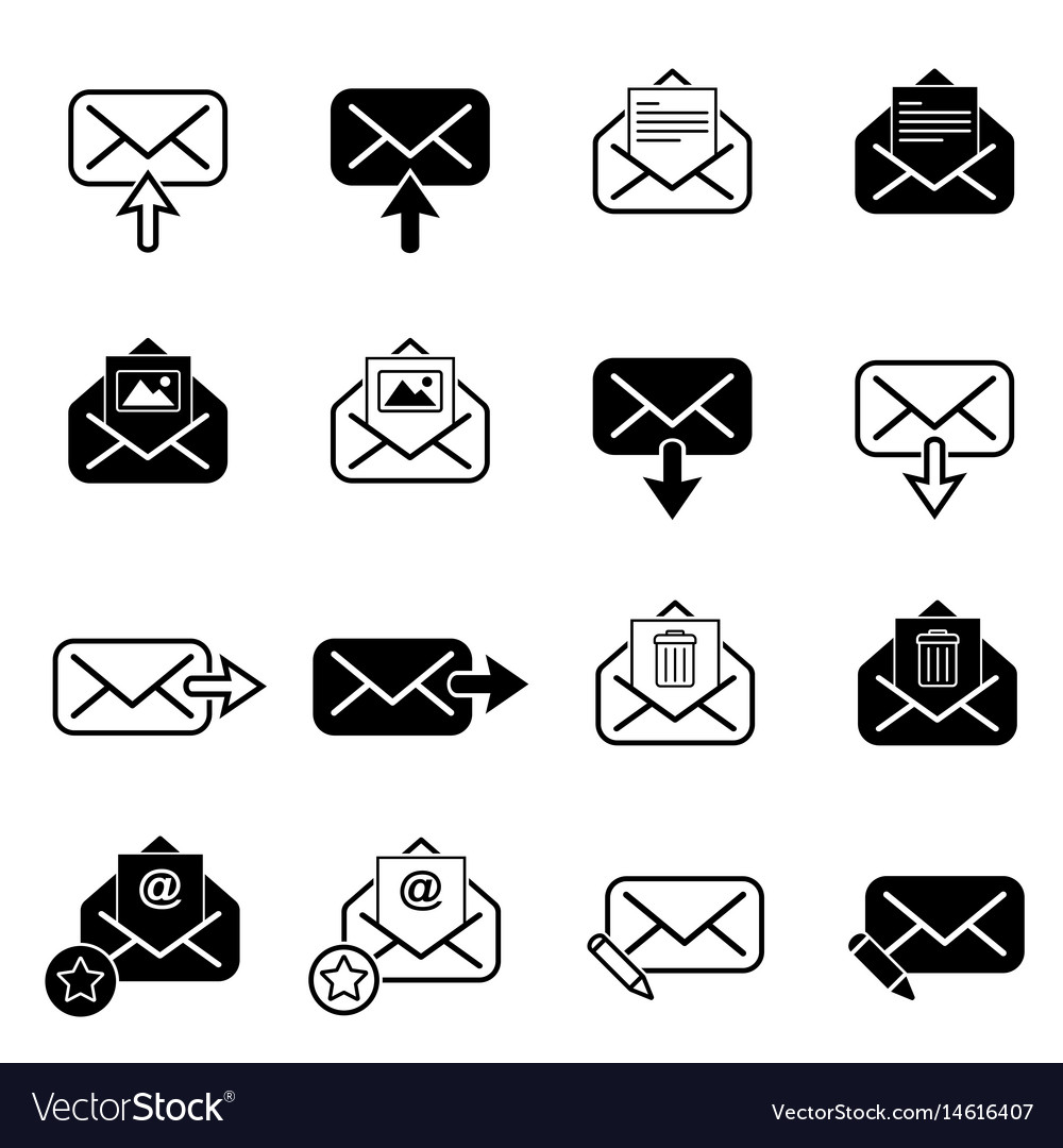 Set with post icons