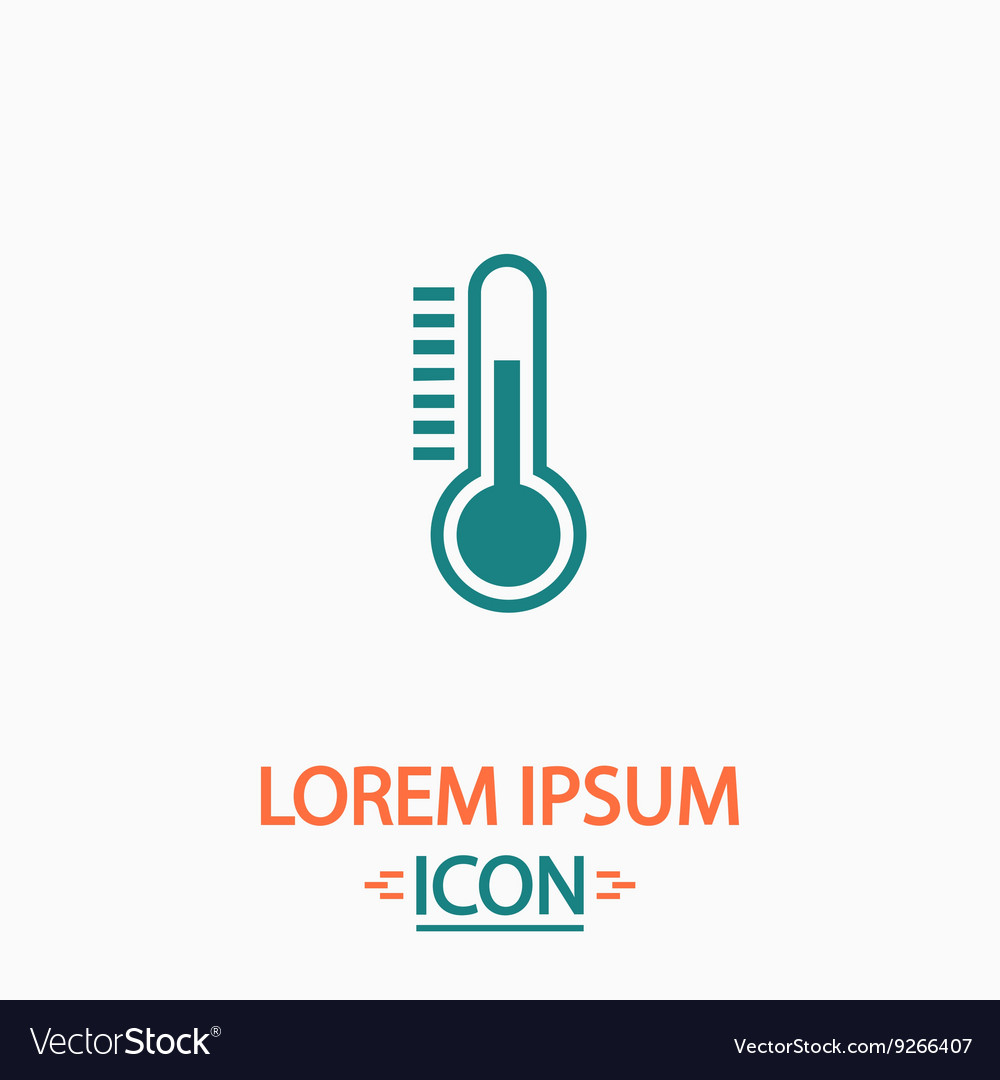 Temperature meter computer symbol