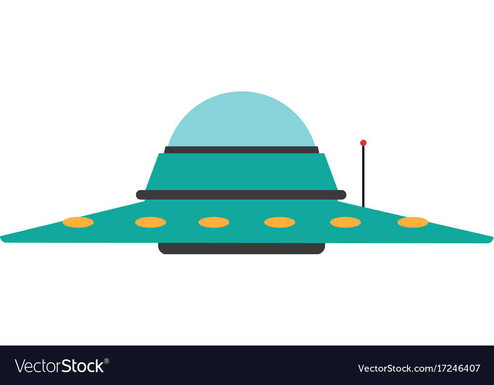 Ufo saucer spaceship vehicle object icon