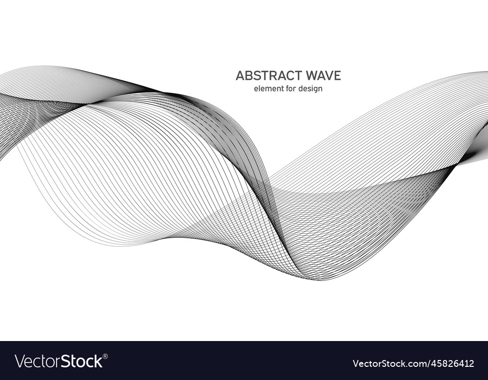 Abstract wave element for design digital vector image Abstract wave element for design digital