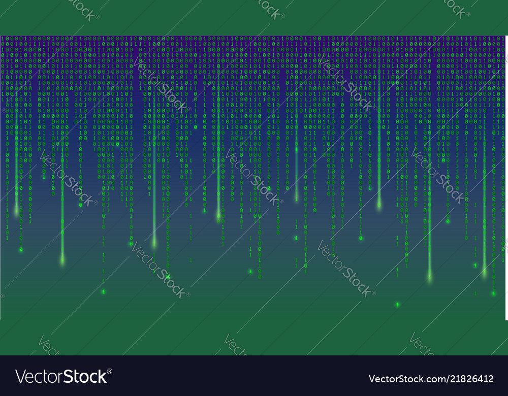 Binary computer code listing of matrix Royalty Free Vector