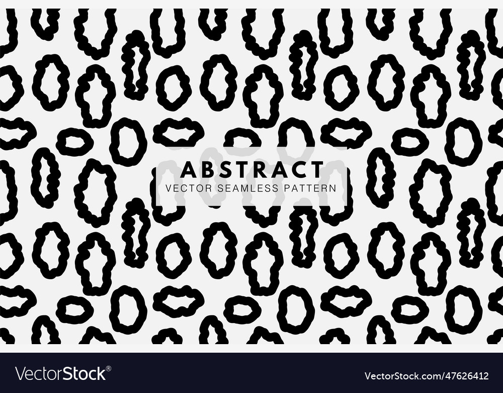 Circles outlined grungy shape abstract pattern