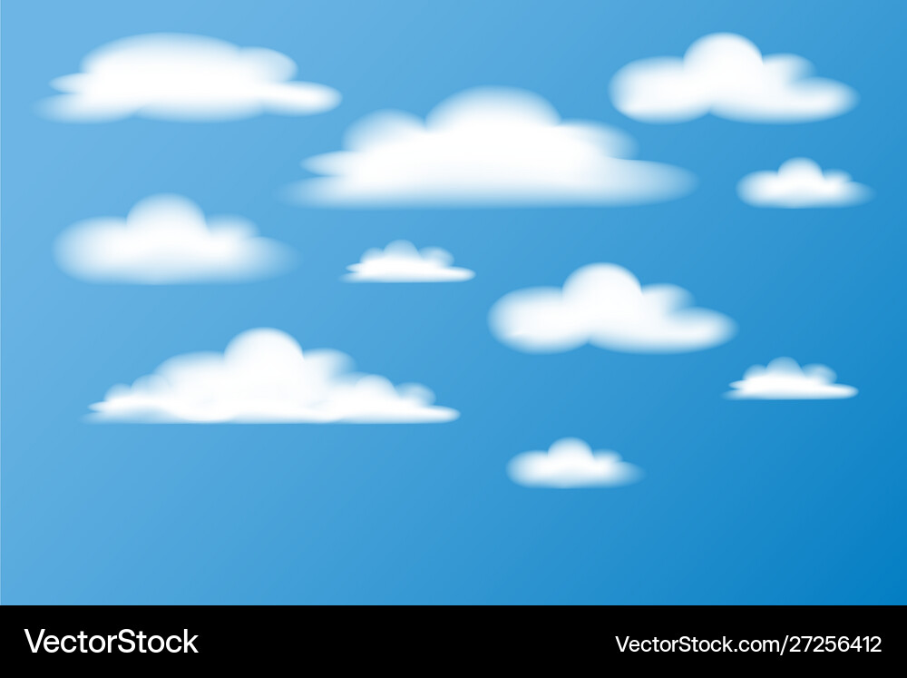 Clouds in sky Royalty Free Vector Image - VectorStock