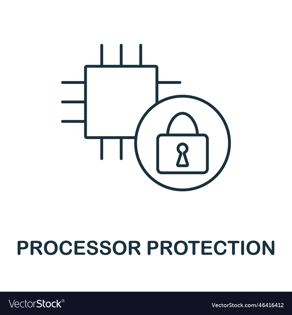 Face recognition line icon simple element from vector image Face recognition line icon simple element from