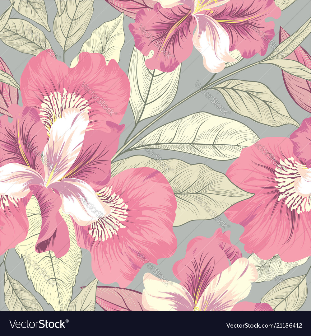 Floral Seamless Flower Pattern