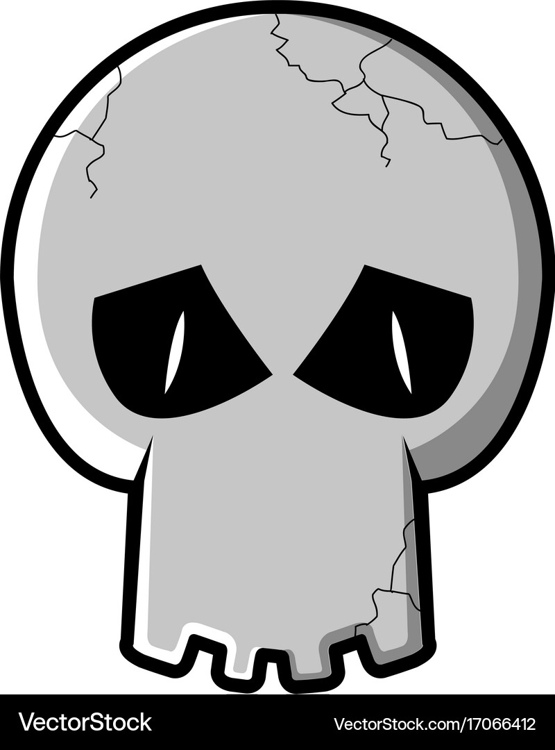 Isolated skull icon Royalty Free Vector Image - VectorStock