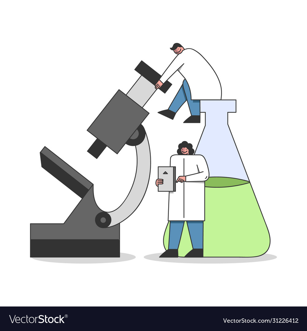 Laboratory Experiments Concept Chemistry Vector Image