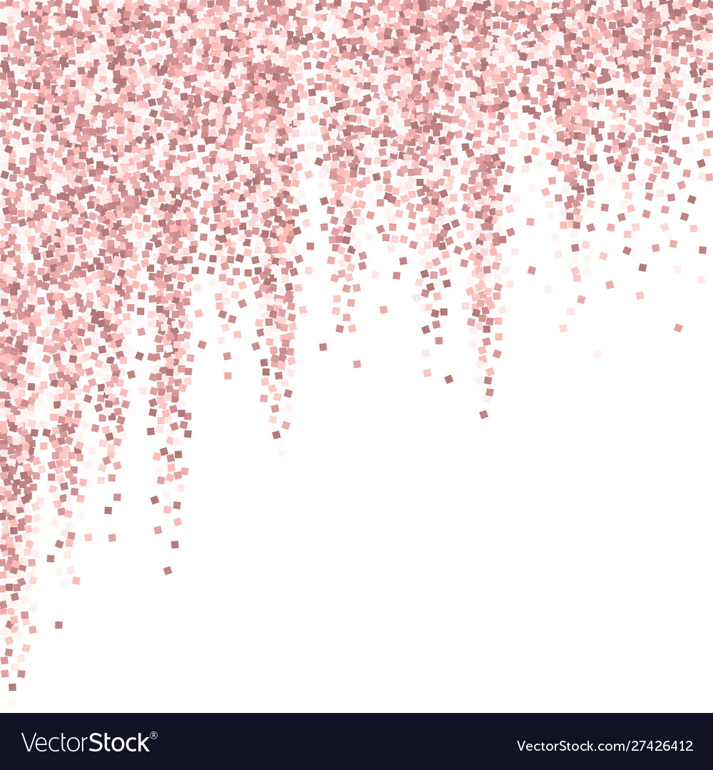 Pink gold glitter luxury sparkling confetti scatt Vector Image
