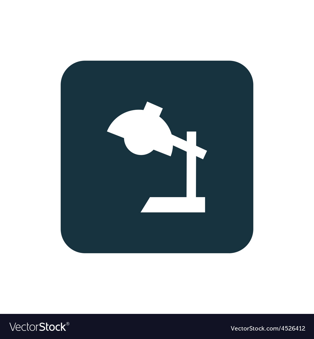 Reading-lamp icon rounded squares button