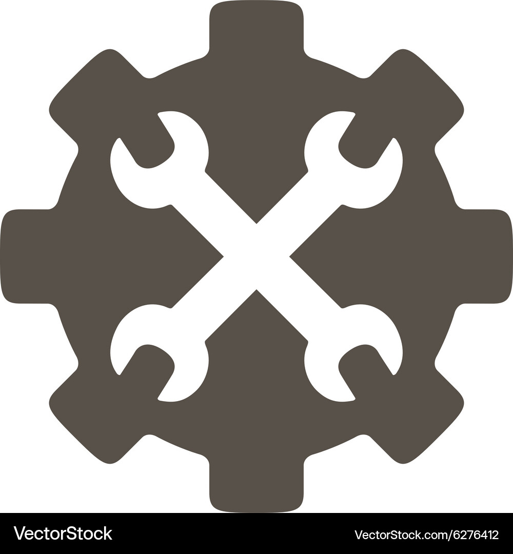 Service tools flat icon Royalty Free Vector Image