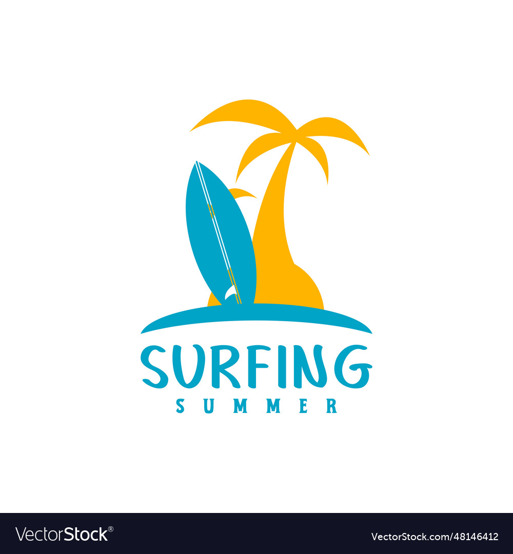 Summer vacation design elements and retro Vector Image