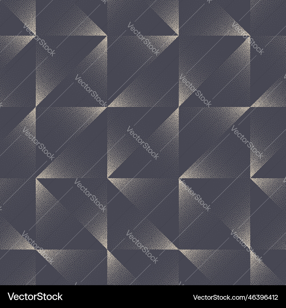 Triangles retro geometric seamless pattern Vector Image