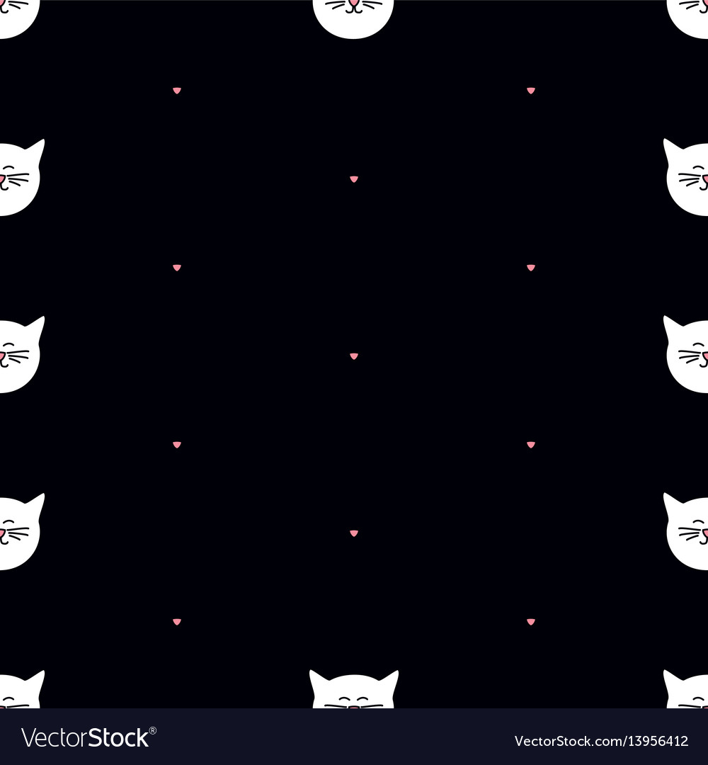 Whimsical Cat Tile Pattern