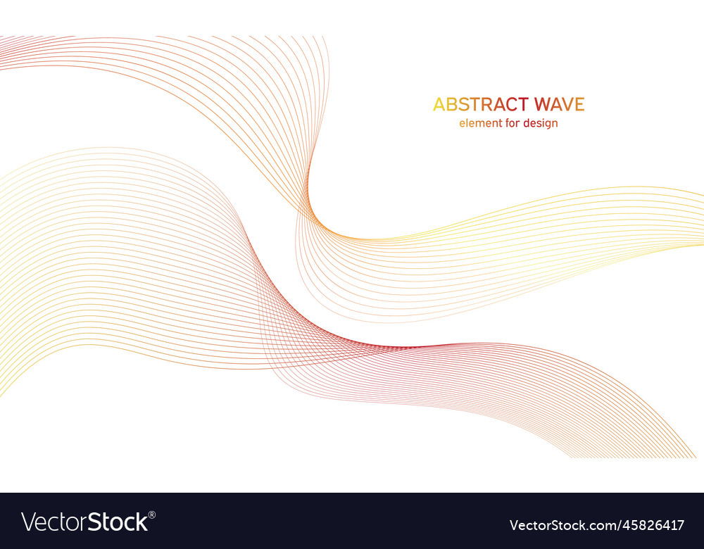 Abstract colorful wave element for design Vector Image Abstract colorful wave element for design