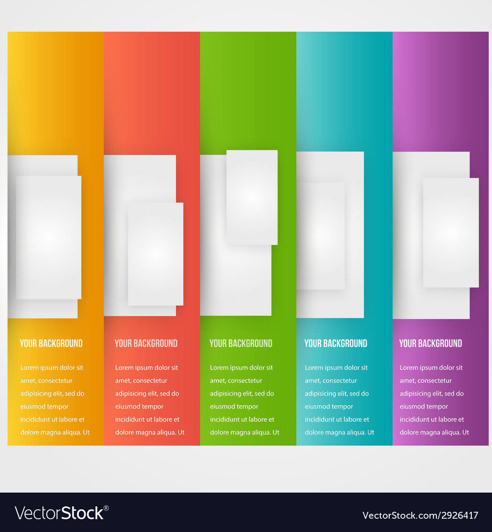 Abstract triangle template banner color set