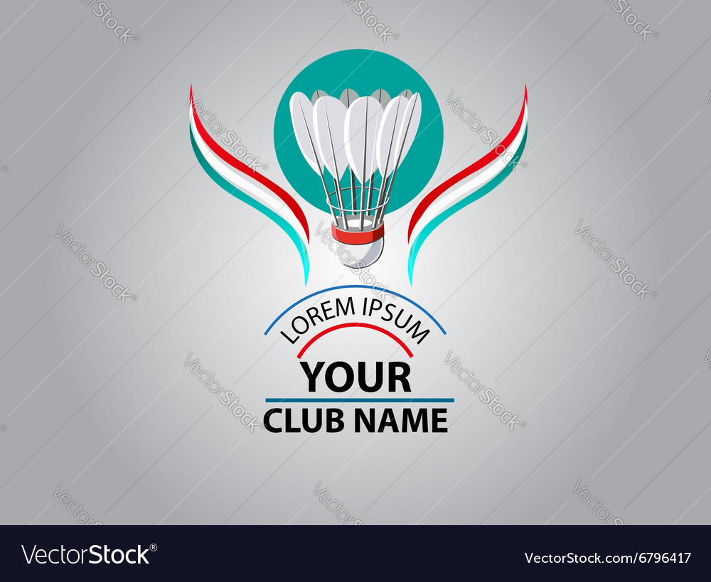 Download Badminton club logo Royalty Free Vector Image - VectorStock