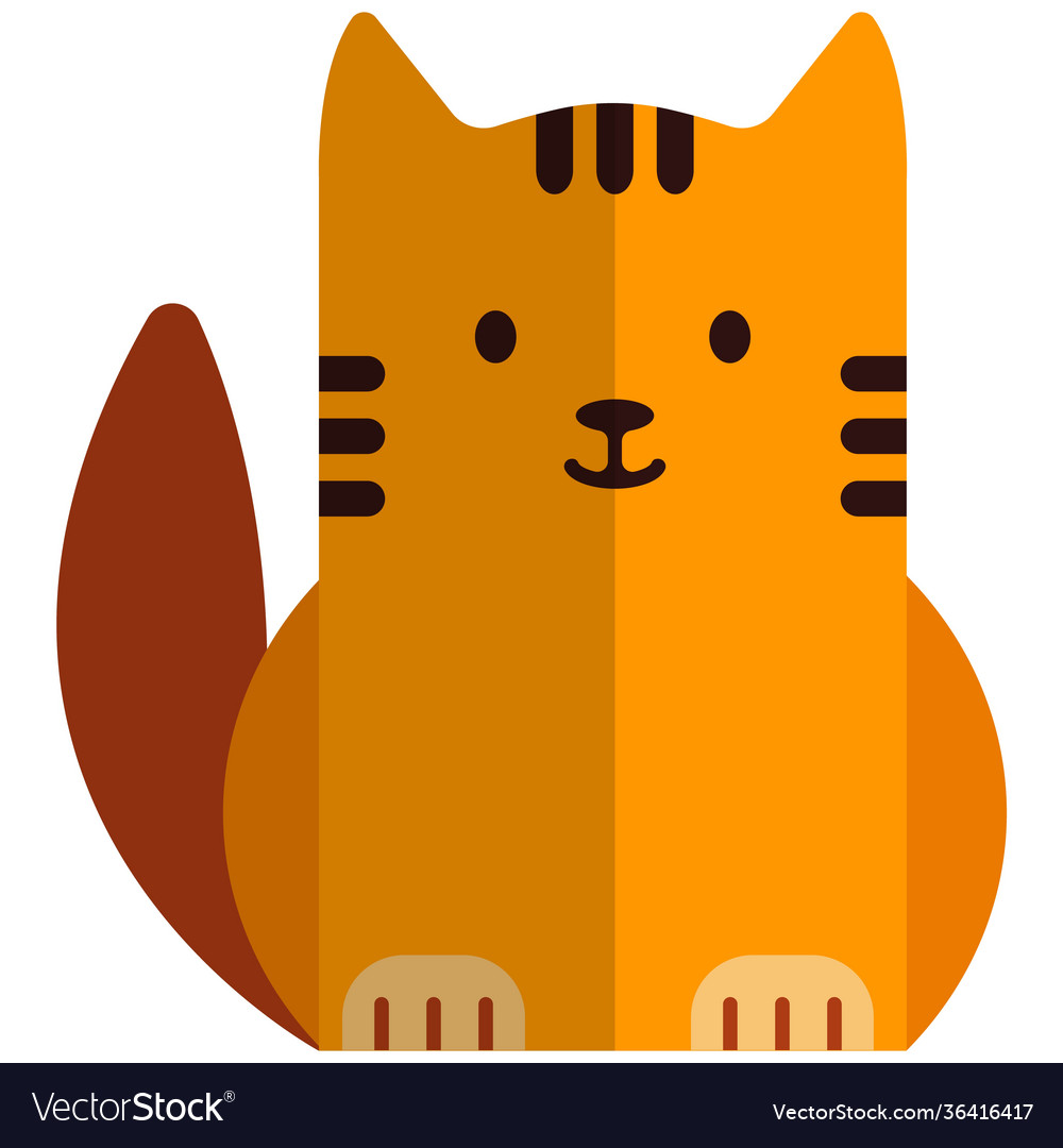 cat icon on white background. vector illustration. 4640571 Vector