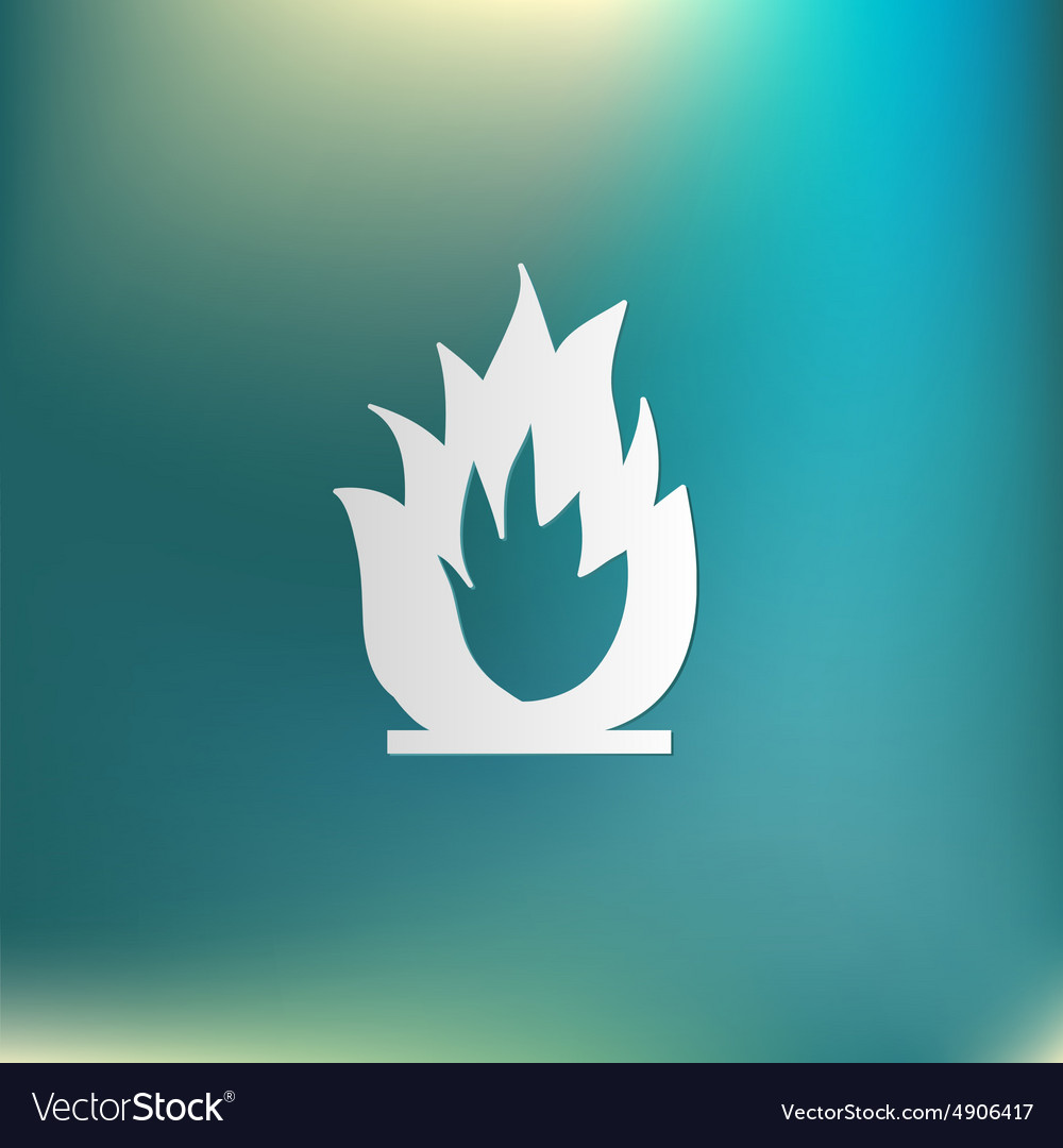 Fire Sign Royalty Free Vector Image - Vectorstock