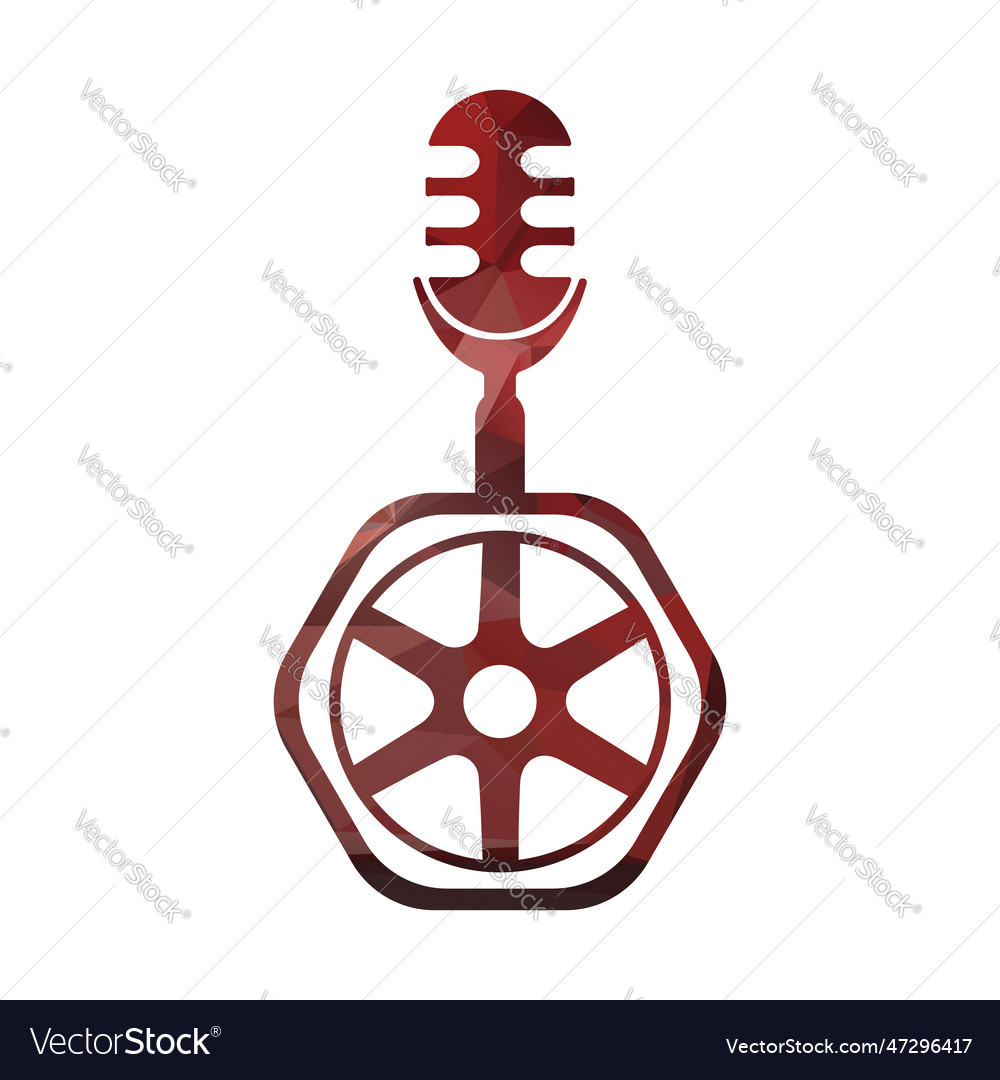 Podcast microphone with wheel