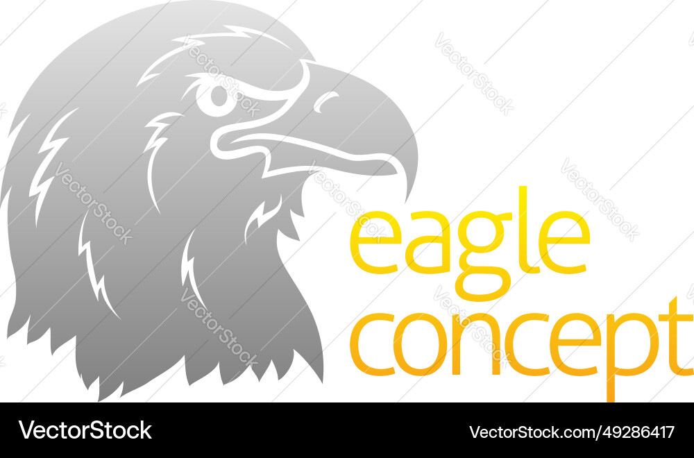 Proud eagles head Royalty Free Vector Image - VectorStock
