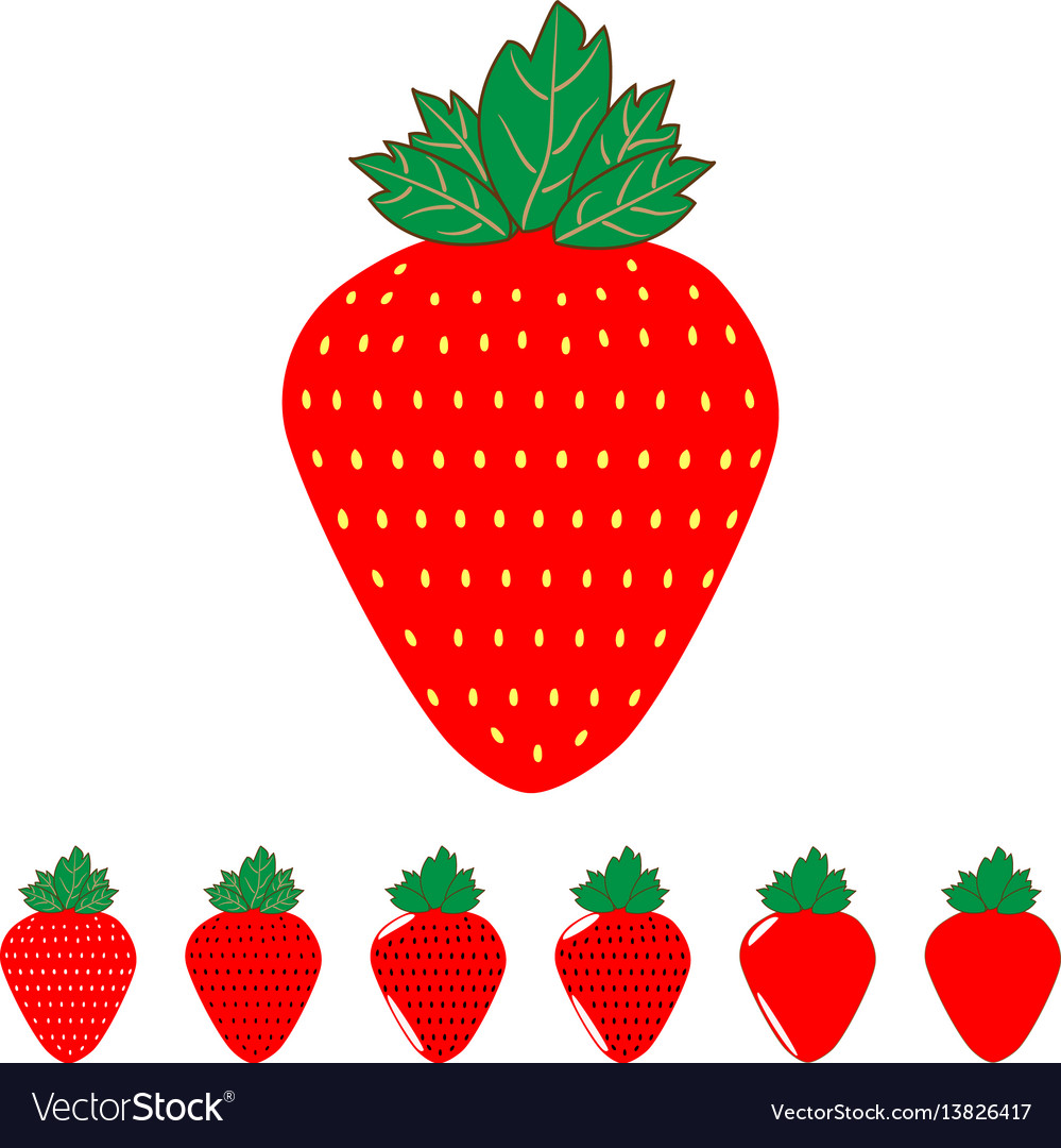 Ripe Erdbeeren und Erdbeeren