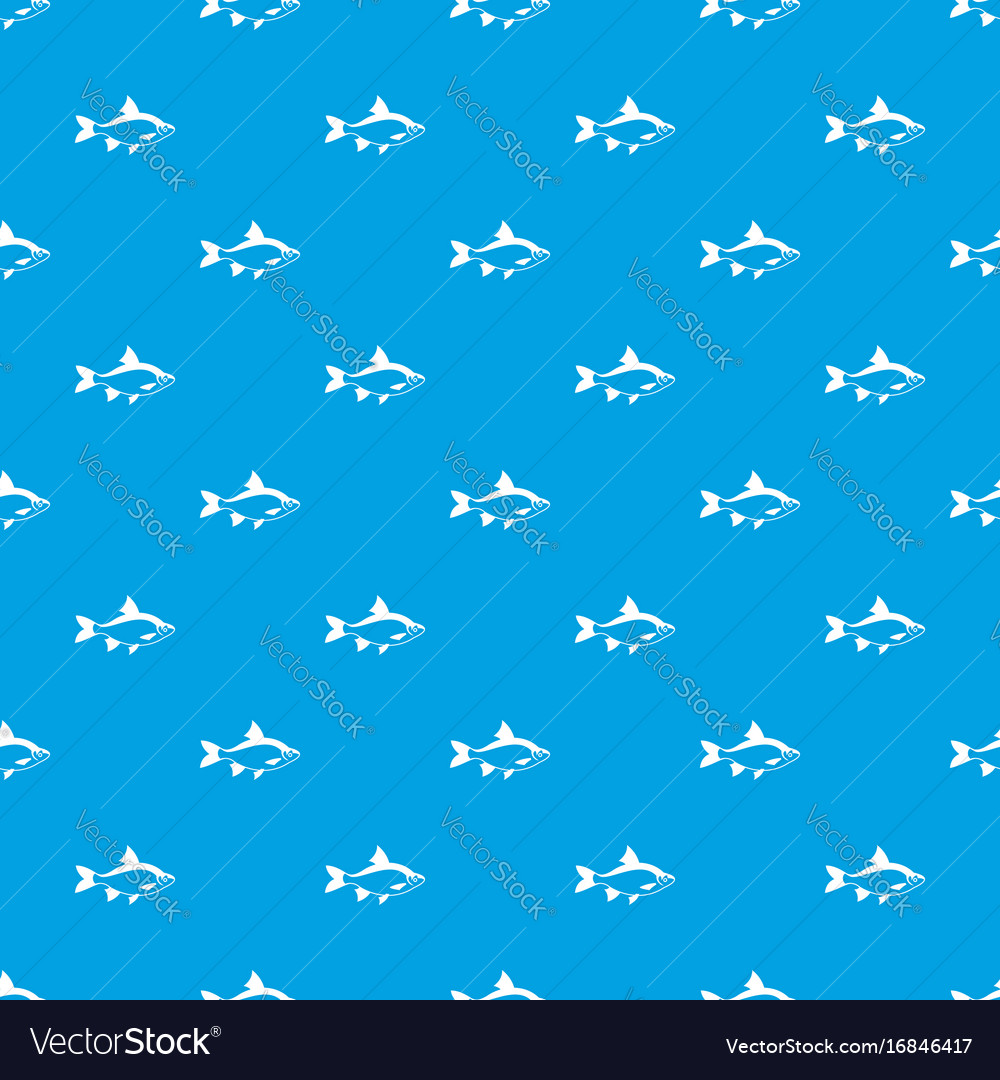 River Fish Pattern Seamless Blue Royalty Free Vector Image River Fish Pattern Seamless Blue Vector Image
