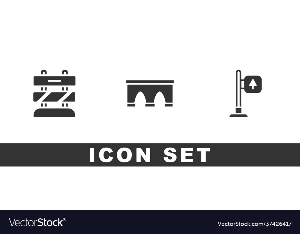 Set end railway tracks bridge for train Vector Image Set end railway tracks bridge for train