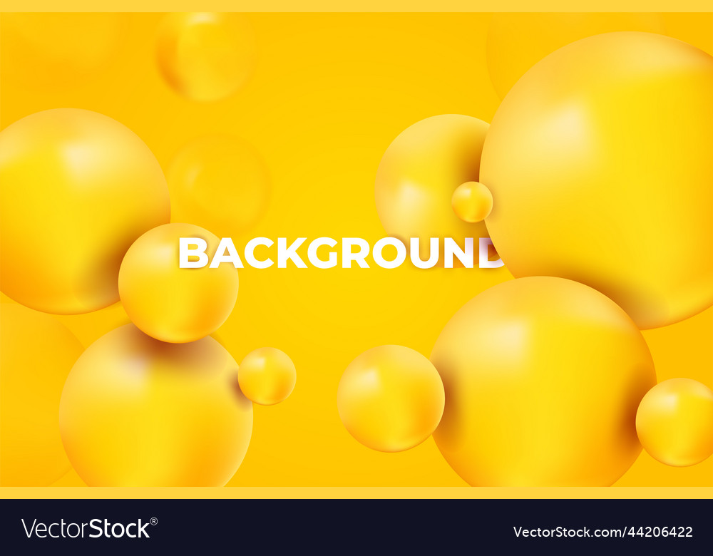 Abstract background with dynamic 3d spheres vector image Abstract background with dynamic 3d spheres