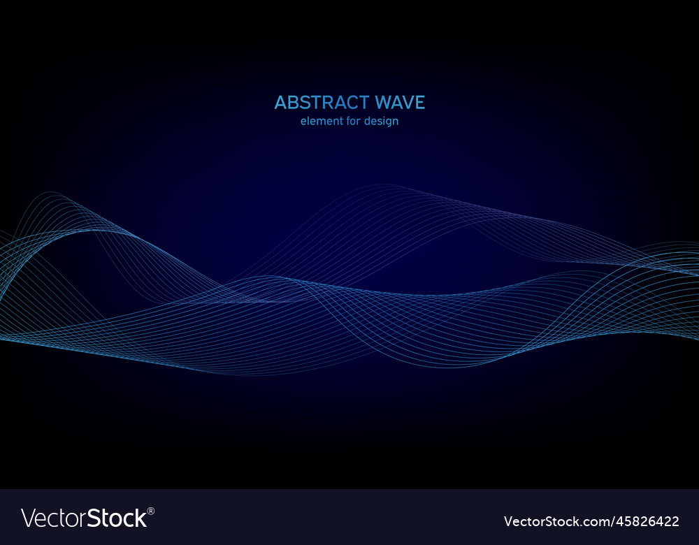 Abstract wave element for design digital vector image Abstract wave element for design digital