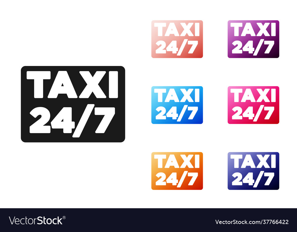 Black map pointer with taxi icon isolated on white vector image Black map pointer with taxi icon isolated on white
