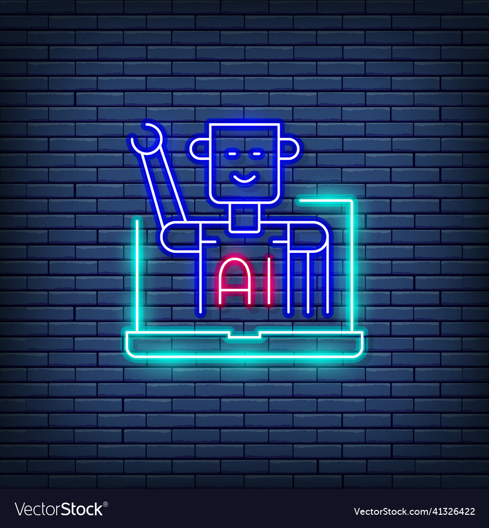 Chatbot customer service robot artificial vector image Chatbot customer service robot artificial