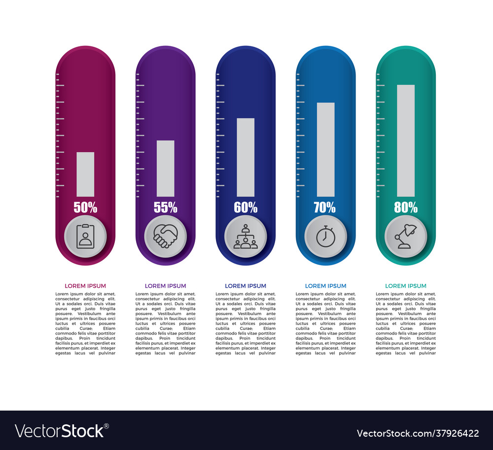 Graph elements for presentation infographic