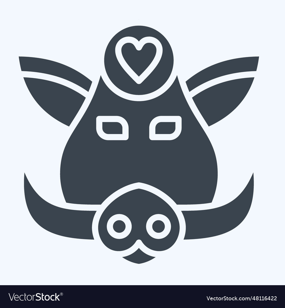 Icon boar related to animal symbol glyph style