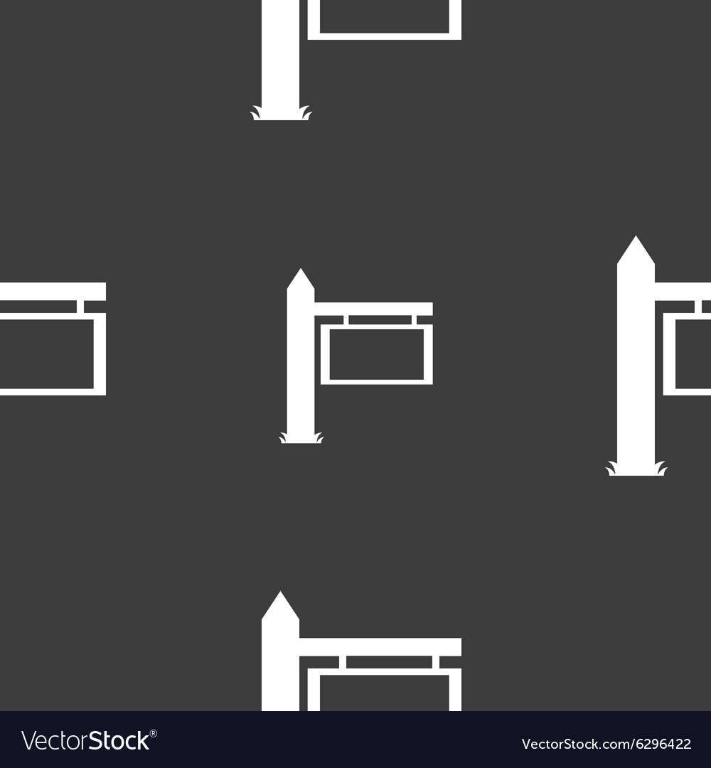 Informationen Straßenschild-Symbol nahtloses Muster