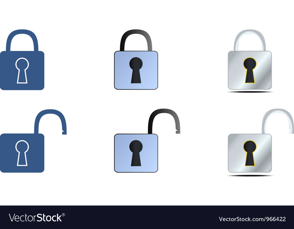 Lock Icon Set - Diverse Styles