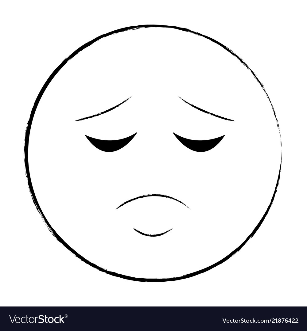 Free Vector  Hand drawn sad emoji illustration