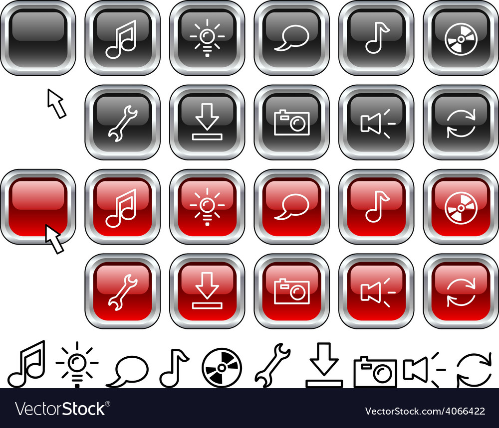 Set of web icons