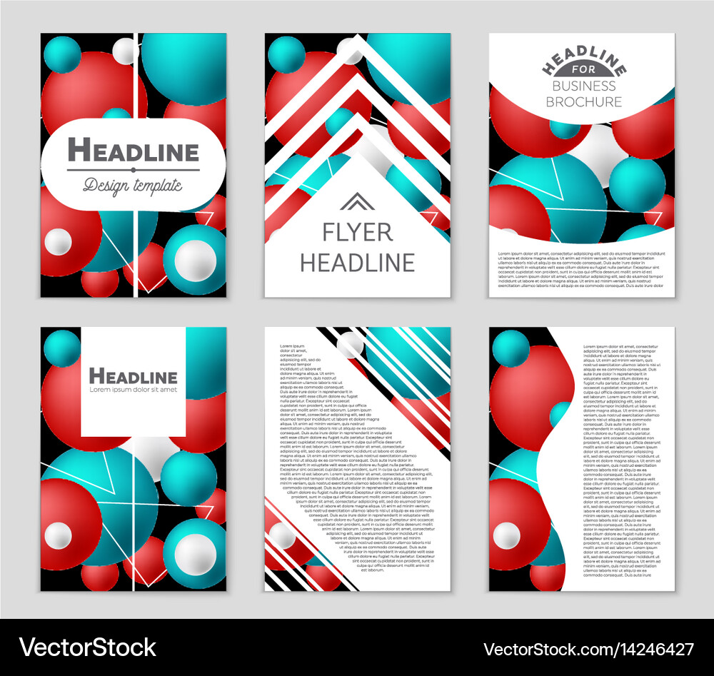 Abstract layout background set for art Royalty Free Vector