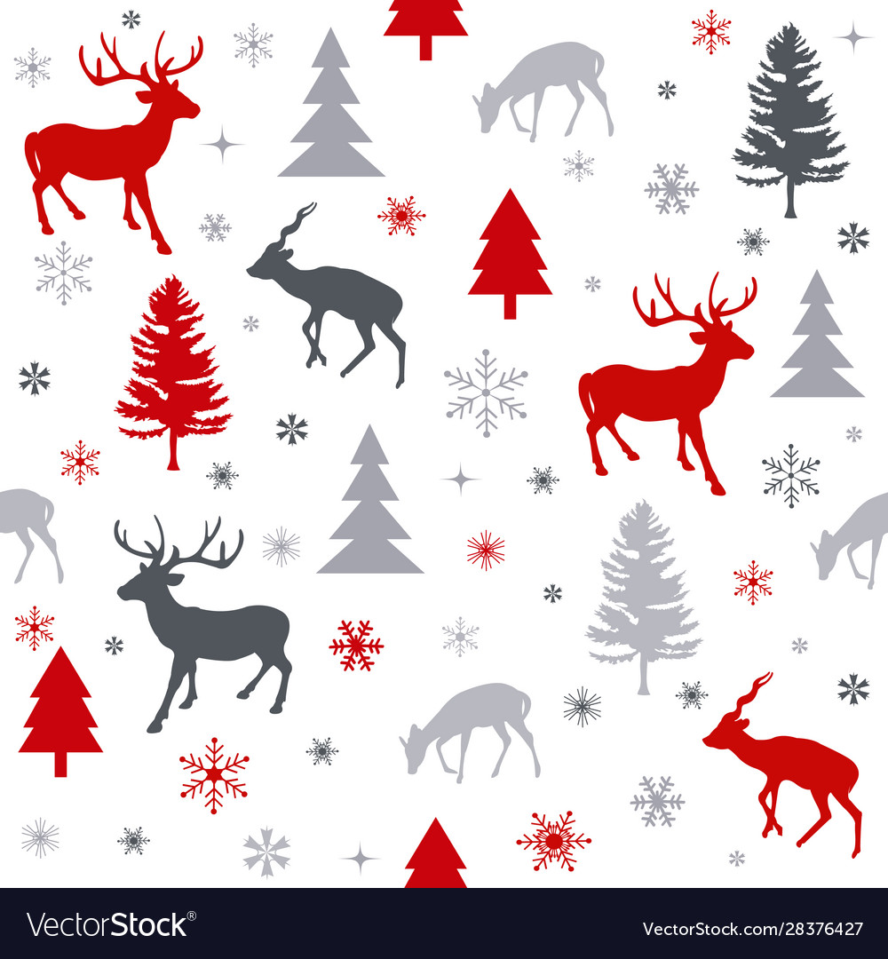 Christmas Deer Pattern