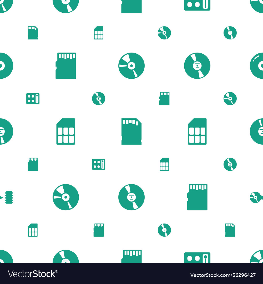 Compact icons pattern seamless white background