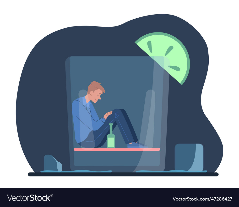 Concept Of Alcoholism Royalty Free Vector Image Concept Of Alcoholism Royalty Free Vector Image
