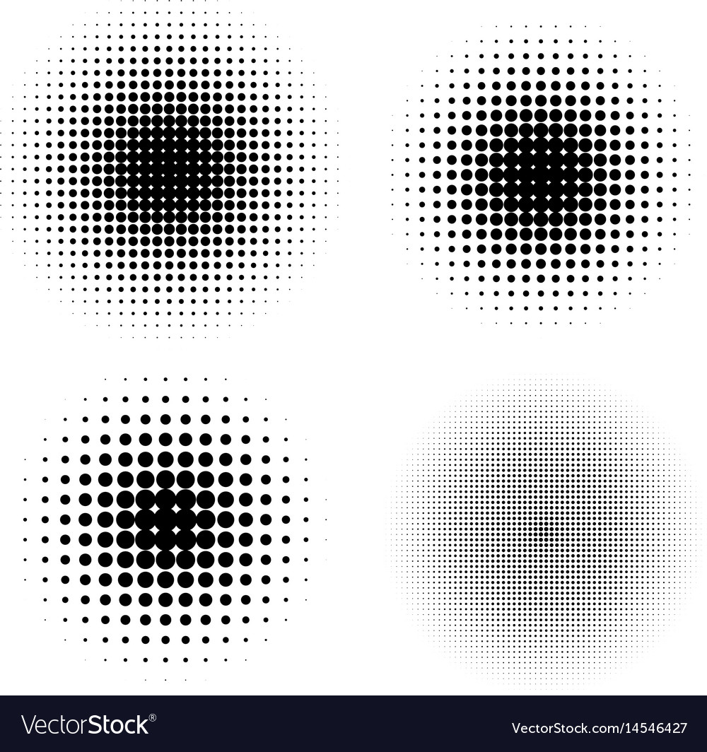 Dotted Halftone Circle Gradient