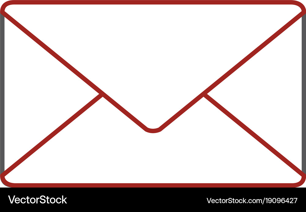 Isolated envelope design Royalty Free Vector Image