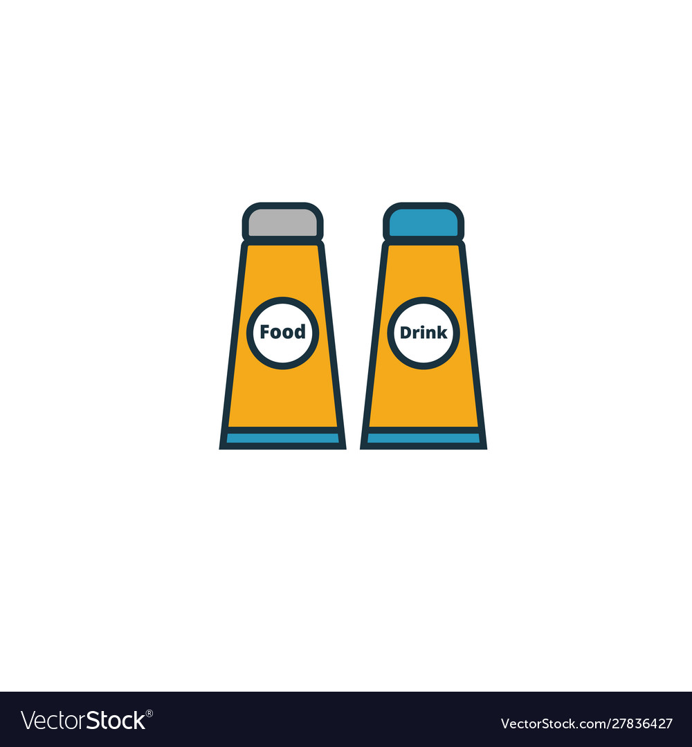 Space food icon simple element from icons