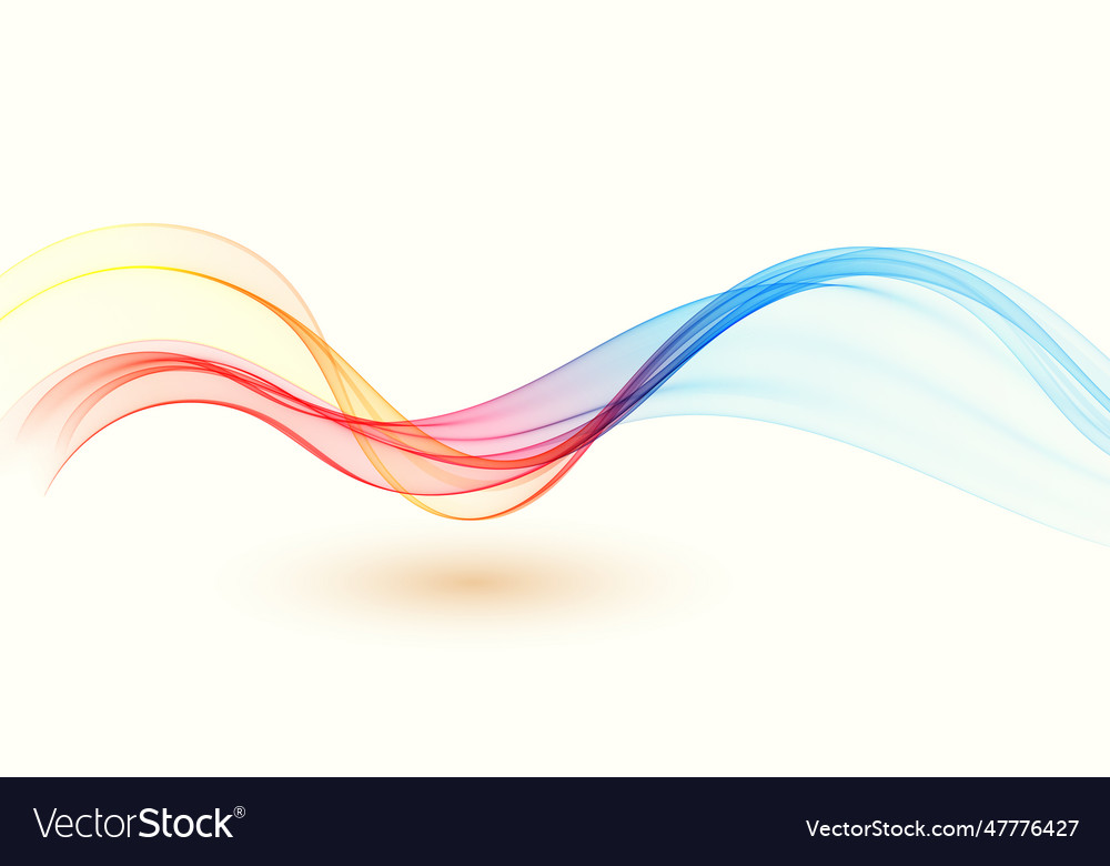 Spectrum wave color abstract transparent flow vector image Spectrum wave color abstract transparent flow